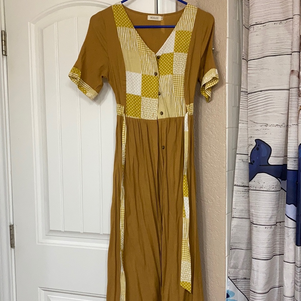 Yellow Patchwork Roolee Dress